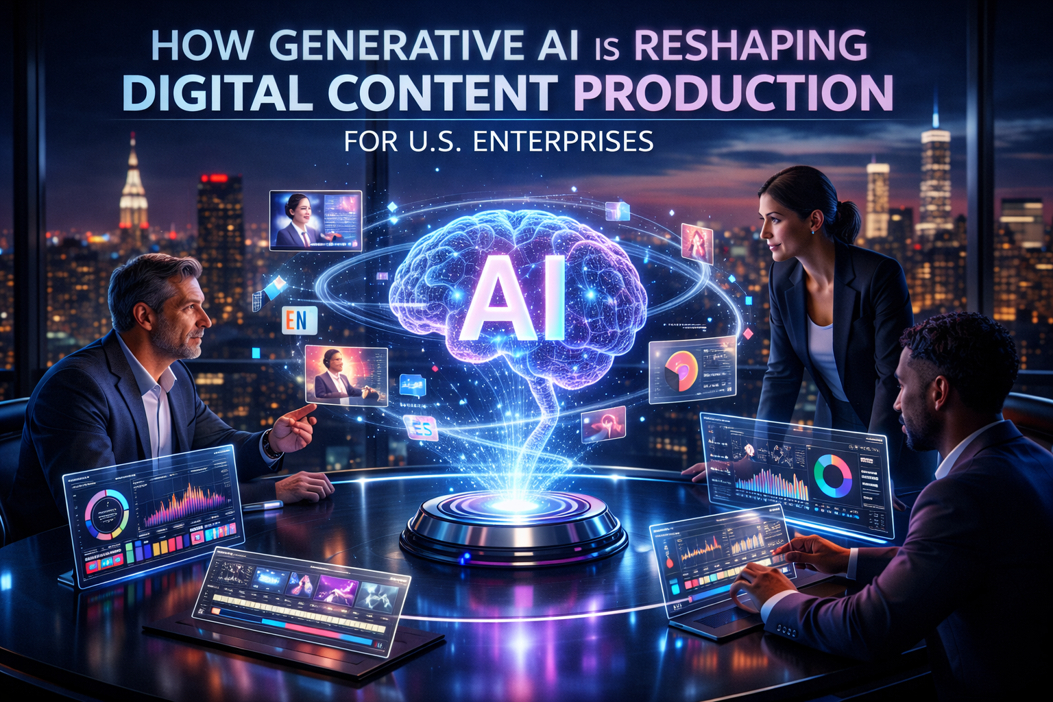 How Generative AI Is Reshaping Digital Content Production for U.S. Enterprises